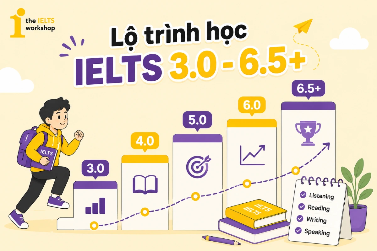 lộ trình học ielts 6.5