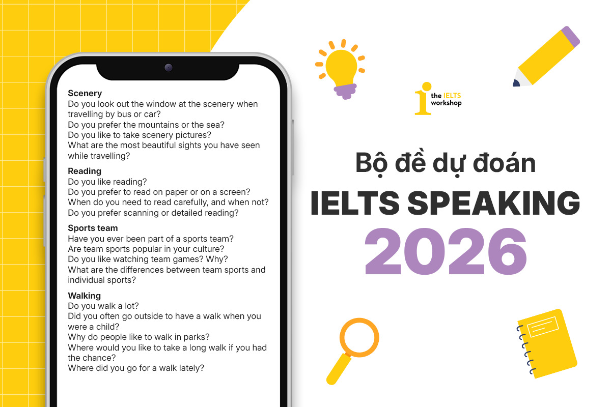 bộ đề dự đoán ielts speaking 2026