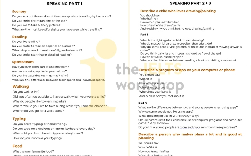 bộ đề dự đoán ielts speaking quý 1  2026